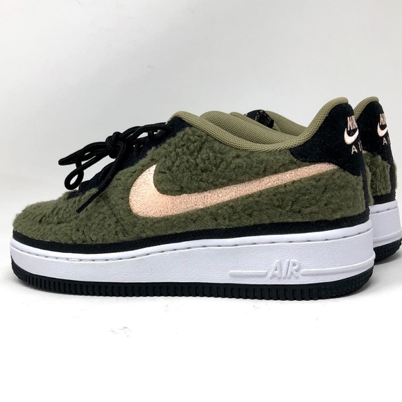 KIDS Nike AIR FORCE AF1 OLIVE - Picture 4 of 8